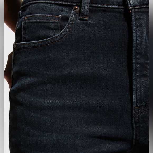 NEW Veronica Beard Carly High Rise Kick Flare Crop Jeans Indigo Wash Sz 27 / 4 - Picture 7 of 10